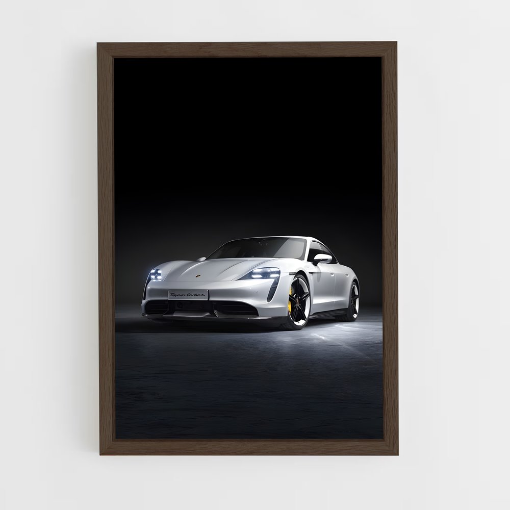 Poster élégant Taycan Turbo S – affiche Porsche (vue 5)